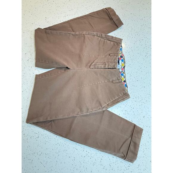 BODEN CHINO PANTS BROWN WOMENS SIZE 4 - Picture 2 of 6